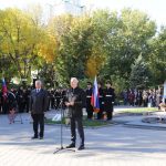 Митинг в Братском саду г.Астрахань, посвященный созданию 3-го формирования 28 армии